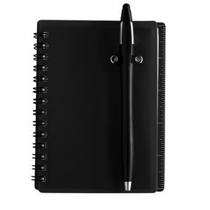 Jothaven 4.15 x 5.5 Translucent Plastic Spiral Journal with Pen