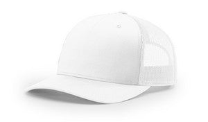 White Blank Angle View