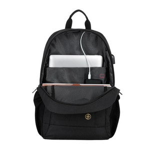 SwissDigital® ARBON RFID Travel Business Backpack