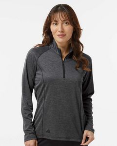 Adidas® Women's Space Dyed Quarter-Zip Pullover