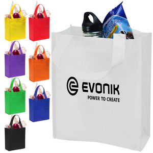 Recyclable Gift Bag Non-Woven Tote Bag W/ Gusset USA Decorated (8.15" X 10" X 3.5")