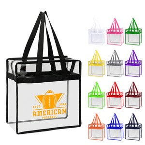 Stadium Approved Clear Zipper Tote Bag