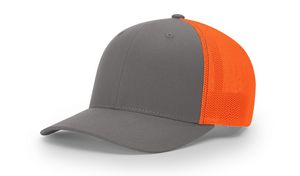 Charcoal Gray Neon Orange