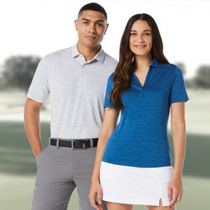 Callaway® Moisture Wicking Broken Stripe Men's Polo Shirt with Custom Logo