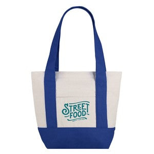 Small TJ Cotton Canvas Zippered Tote