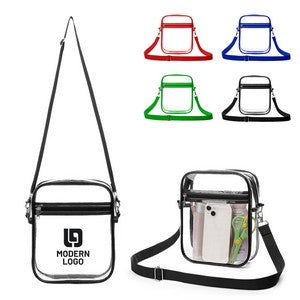 Stadium Approved Clear PVC Crossbody Bag