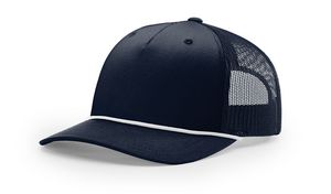Navy Blue/White Blank Angled View
