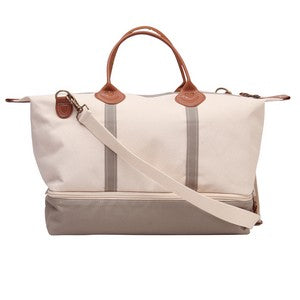 Sierra Weekender Cotton Canvas Duffle Bag (24"x14"x7")