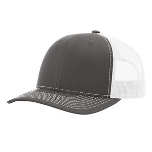 Charcoal Gray/White Blank Angled View