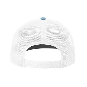 Columbia Blue/White Blank Back View