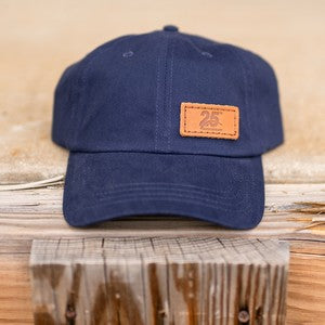 DAD HAT- Richardson Chino with Leather Patch | R55 | Leather Patch Made in the USA