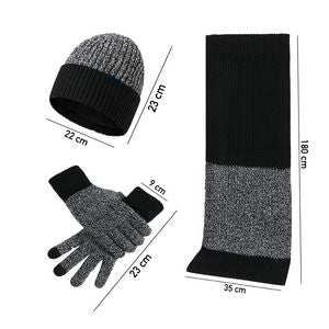 Dulex Winter Beanie/Scarf/Gloves Set