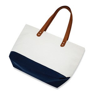 Natural/Navy Blue Flat View