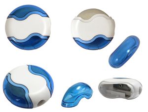 Round Pencil Sharpener Eraser Combo (Spot Color)