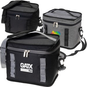 Insulated 6 Can Cooler Lunch Bag w/ Top Handle & Strap