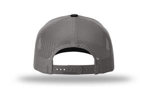 Black/Charcoal Gray Blank Back View