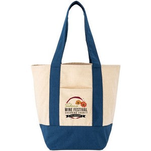 Full Color Saratoga Mini Cotton Canvas Tote 12 Oz