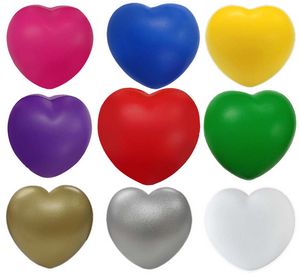 Heart Shape Stress Reliever, Semi Soft And Squeezable