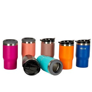 4" 1 Stainless Steel Can/Bottle Insulator 14oz Two-Way Lids Double Wall SUS Insulated Can Cooler