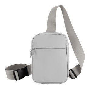 Crosscut Recycled PU Crossbody Bag