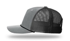 Heather Gray/Black Blank Side View