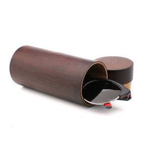Bamboo Cylinder Sunglass Case