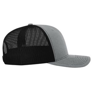 Heather Gray/Black Blank Side View