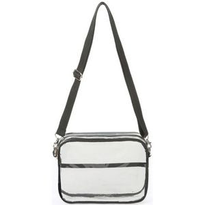 Clear Transparent PVC Cross Body Shoulder Messenger Bag