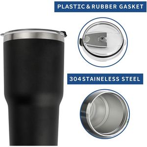 Premium 30 oz TiTUS® Double Wall Stainless Steel Insulated Tumbler