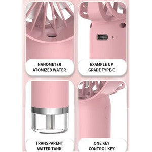 Handheld Rechargeable Mist Fan