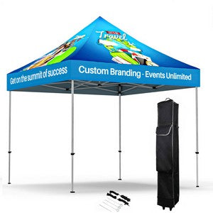 10' X 10' Hex Aluminum Frame w/ Custom Printed Canopy
