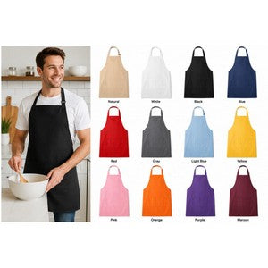 Butcher Apron w/ Front Pocket & Adjustable Neck Strap 27" x 34"
