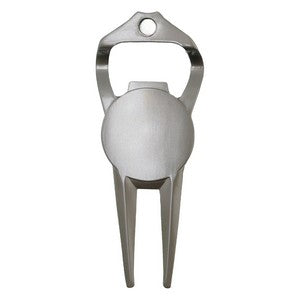 Clear Pillow Pack Golf Gift Set - Divot Tool w/ Bottle Opener & Tees