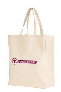 12 Oz. Natural Cotton Canvas Grocery Tote Bag (15"x18"x6")
