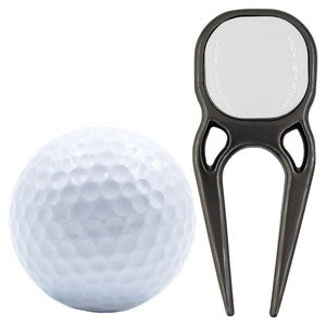 Signature Combo Golf Box — 3 Balls, Divot Tool & Tees
