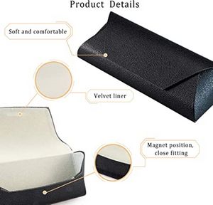 Portable Sunglass Case Pu Leather Eyeglass Case