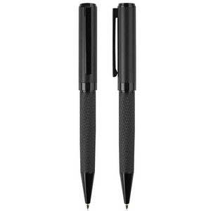 TiTUS® Premium Dimond Pattern Gun metal Ballpoint Pen Gift Box