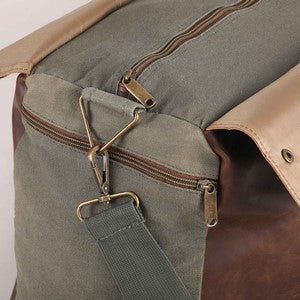 Danville Leather & Canvas Duffel Bag