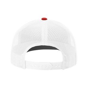 Black/White/Red Blank Back View