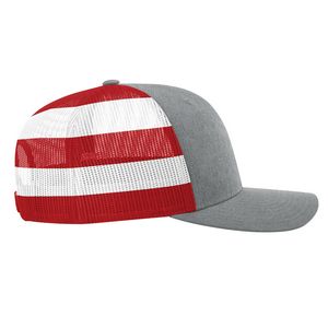 Heather Gray/Red/White/Blue