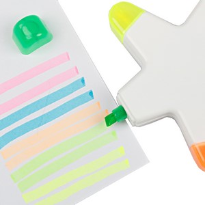 Function novelty star shaped highlight pen markers 2