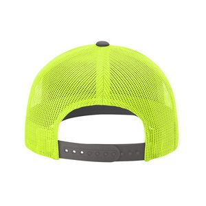 Charcoal Gray/Neon Yellow Blank Back View
