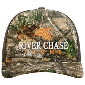 Richardson 112P Printed 6-Panel Snapback Trucker Hat w/Leatherette Adhesive Patches