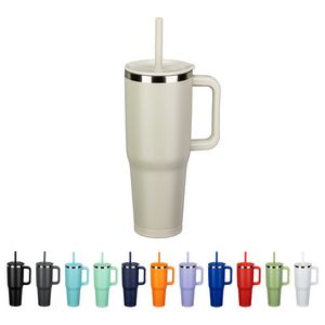 SENSO® Summit 40 oz Insulated Stainless Steel Travel Mug with Press-In Str