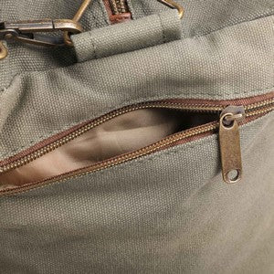 Danville Leather & Canvas Duffel Bag