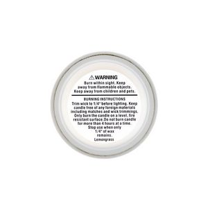 White Blank Bottom Lemongrass