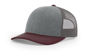 Heather Grey / Charcoal / Maroon