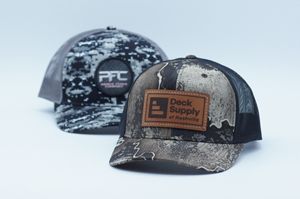 Richardson 112P Printed Structured Trucker Hat with Patch of Choice