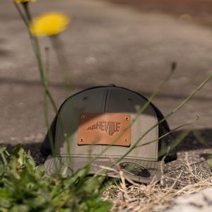 Full-Grain Leather Riveted Patches Hats | Richardson 112 Trucker Meshback |