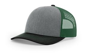 Heather Grey / Dark Green / Black